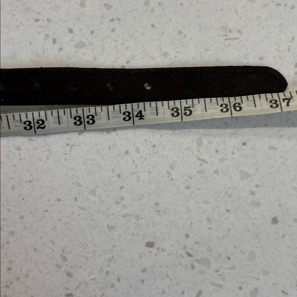 Women’s Brown Genuine Leather Western Cowgirl Belt with Silver Buckle 37 inches - Picture 8 of 8